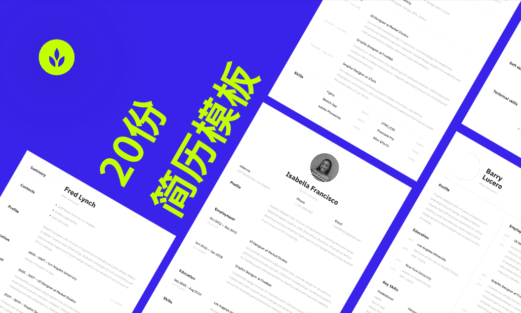 20份简历模板